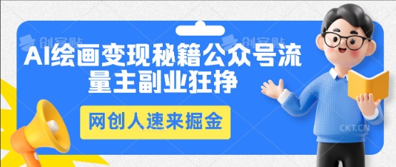 AI绘画变现秘籍:公众号流量主副业狂挣,网创人速来掘金-NoxBlaze's Blog