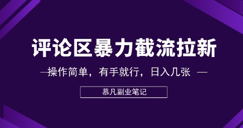 评论区暴力截流拉新：捡钱项目，操作简单，有手就行，日入几张-NoxBlaze's Blog